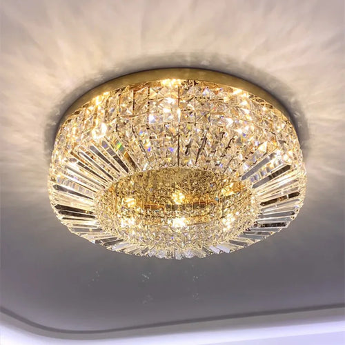 lustre led en cristal luxueux moderne et brillant - vue 3 sur 10