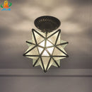 plafonnier pentagramme moderne éclairage étoile pour couloir ou entrée