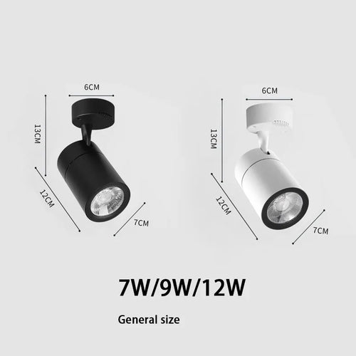 projecteurs led qiuboss à intensité variable pour loft - vue 4 sur 8