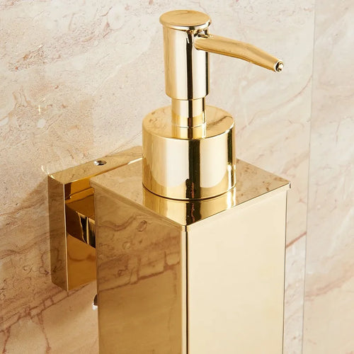 distributeur de savon liquide mural en acier inoxydable pour gel douche - vue 4 sur 18