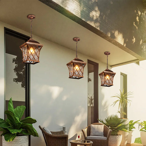 Lustre extérieur européen étanche - vue 8 sur 8