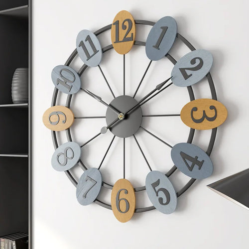 horloge murale silencieuse moderne pour décoration intérieure élégante - vue 6 sur 6