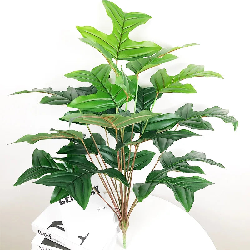 feuilles tropicales monstera palmier artificiel pour décoration intérieure - vue 7 sur 18