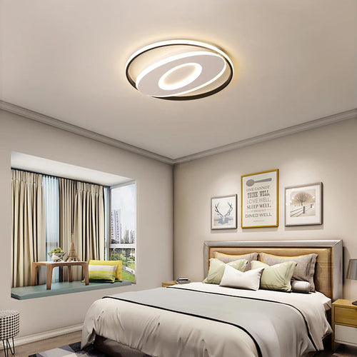 plafonnier led rond moderne pour décoration intérieure lumineuse - vue 4 sur 12