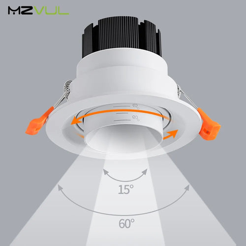 spot led encastré avec faisceau réglable pour éclairage ciblé - vue 3 sur 6