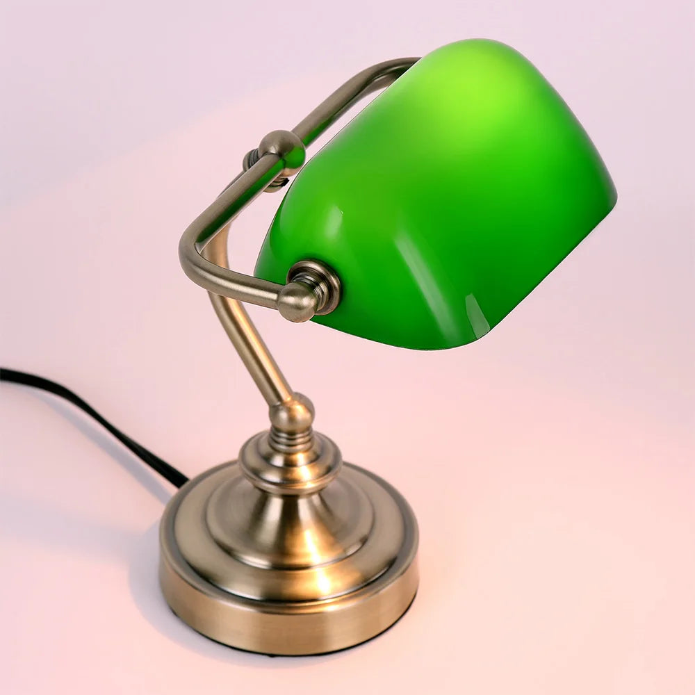 Rétro mini lampe de bureau protection des yeux LED G9 banque lampe de bureau chambre chevet café bureau bar table café décor lampe de table - vue 4 sur 6