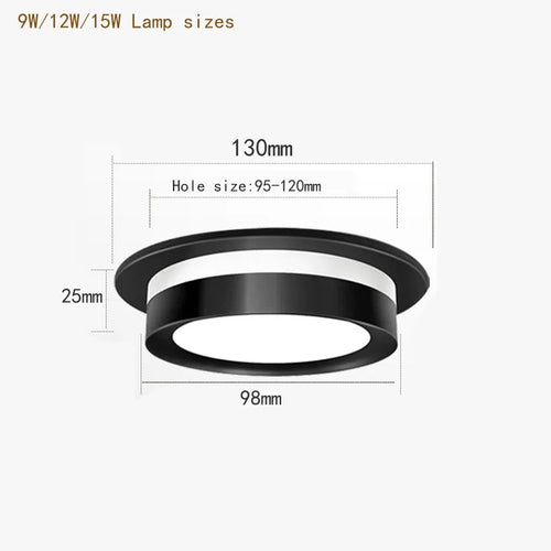 Spot lumineux LED encastrable en cristal pour le plafond - vue 4 sur 6