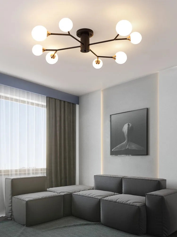 plafonniers modernes simples décoration nordique luminaire créatif - vue 5 sur 17