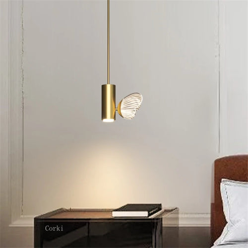 suspension en cristal papillon pour décoration élégante - vue 3 sur 8