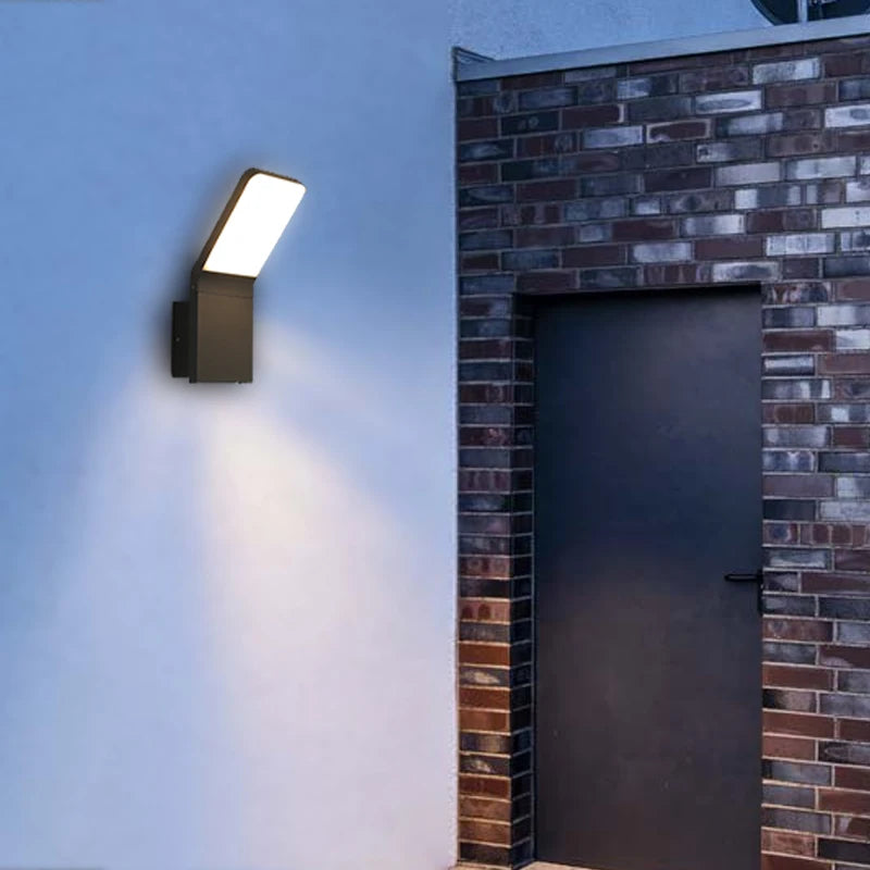 Éclairage mural extérieur LED lumières escalier entrée balcon maison jardin porche terrasse applique étanche phare de porte - vue 5 sur 7