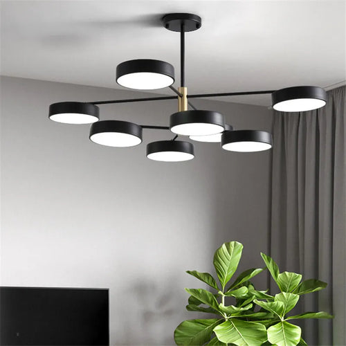 lustre led moderne nordique simple pour décoration intérieure - vue 2 sur 11