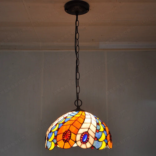 lustre en lucite style tiffany pour intérieur chic - vue 3 sur 6