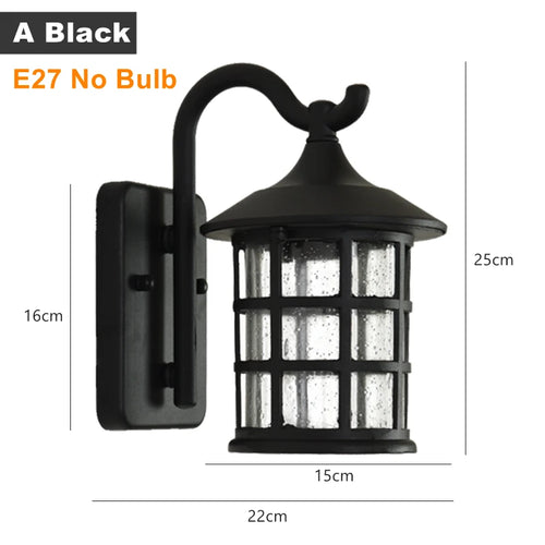 applique murale led rustique en fer vintage pour intérieur et extérieur - vue 23 sur 23