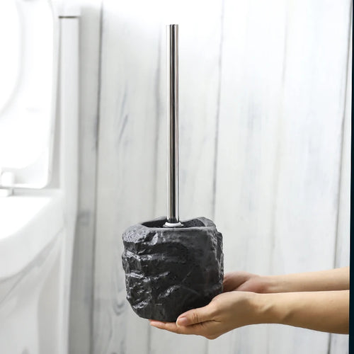 ensemble créatif de support de brosse de toilette en céramique rétro - vue 5 sur 8