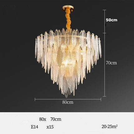 lustre led art déco en fer et verre design élégant pour éclairage moderne - vue 12 sur 25