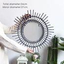 miroir en rotin japonais tissé à la main pour décoration moderne