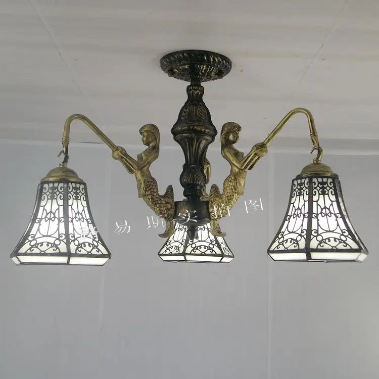 lustre méditerranéen tiffany sirène pour intérieur créatif - vue 14 sur 17