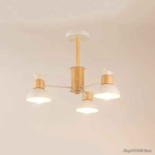 lustre nordique oiseau led simple moderne mini décor éclairage - vue 8 sur 11