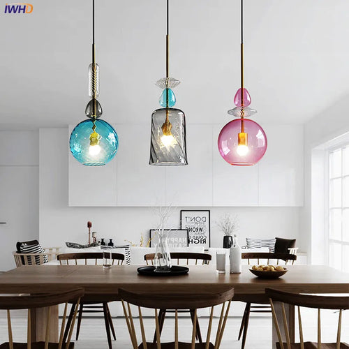 suspension lumineuse moderne en verre pour intérieur élégant - vue 3 sur 11