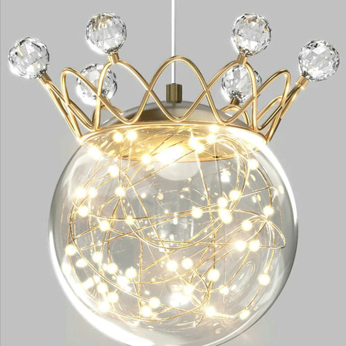 applique murale en forme de couronne de cristal avec gypsophile - vue 6 sur 10