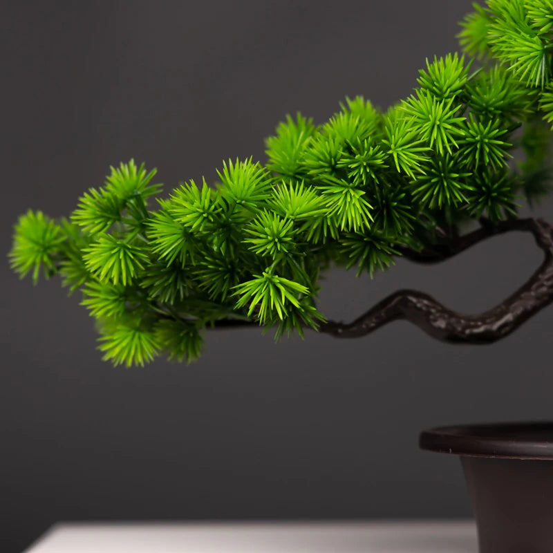 arbre artificiel en pot faux bonsaï pour décoration intérieure et extérieure - vue 6 sur 8