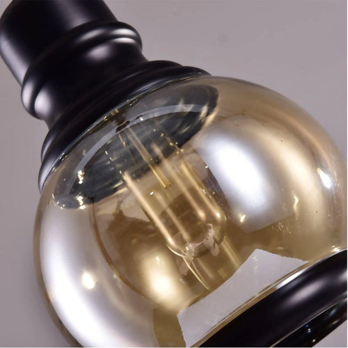 suspension vintage en verre pour style industriel bar restaurant café - vue 6 sur 9