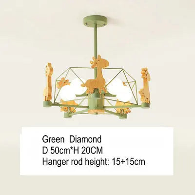 Suspension LED diamant bois Etoile - vue 11 sur 11