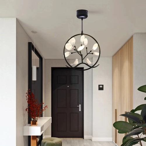 suspension en bois artisanale pour décoration intérieure moderne - vue 5 sur 10