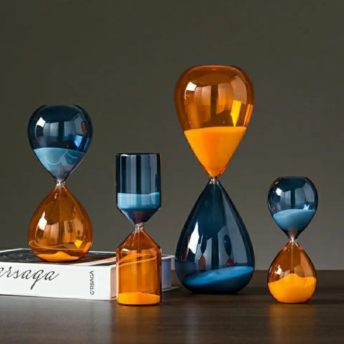 sablier décoratif en verre pour bureau et artisanat - vue 4 sur 6