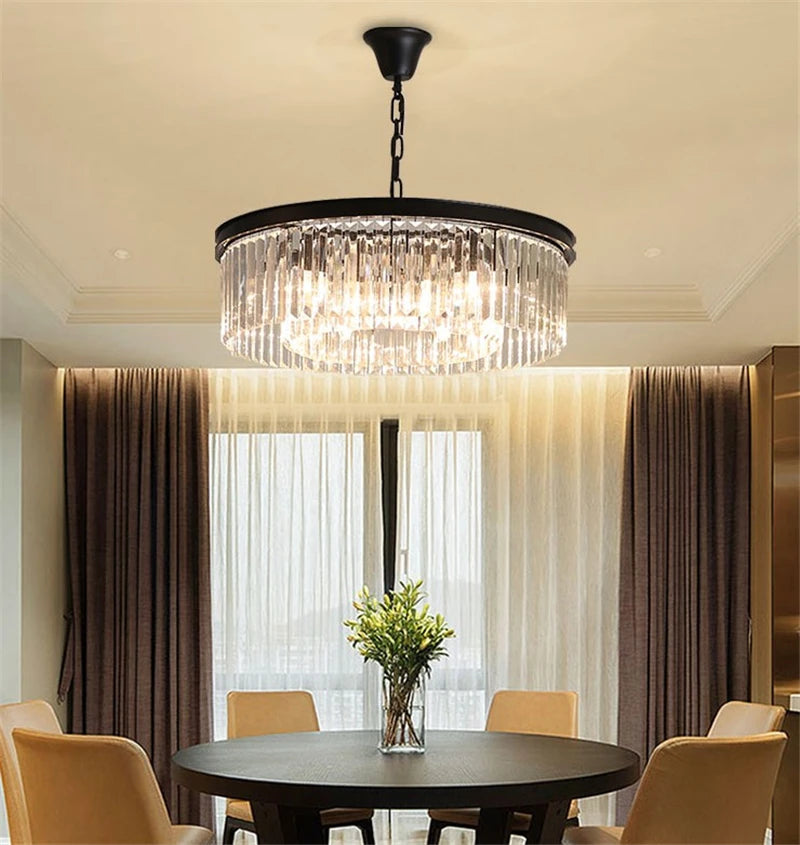 lustre en cristal de luxe pour décoration intérieure - vue 3 sur 8