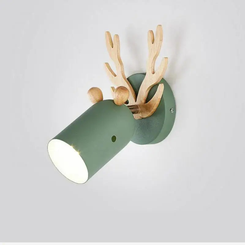 applique murale en bois de cerf design nordique pour intérieur enfant - vue 1 sur 9