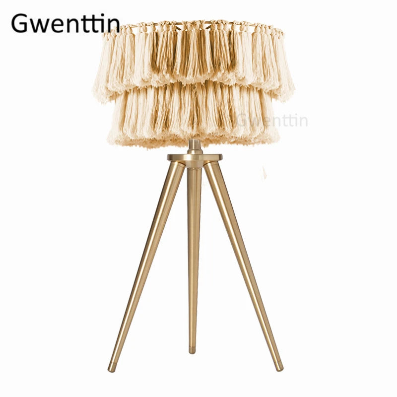 lampadaire créatif en fil de soie avec trépied nordique décoratif - vue 13 sur 13