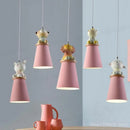 lustre créatif animal dessin animé pour chambre enfant
