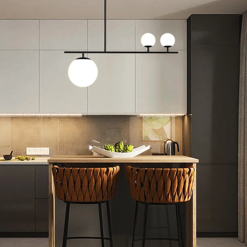lustre moderne design en verre pour décoration intérieure - vue 4 sur 10
