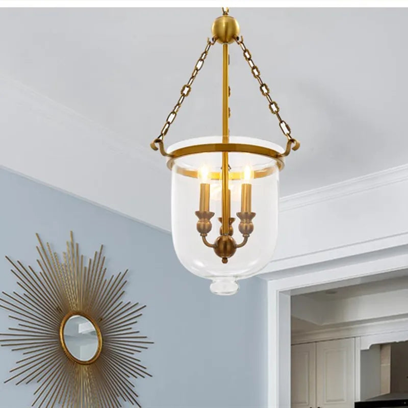 Lustre style américain Loft Bar en verre - vue 5 sur 6