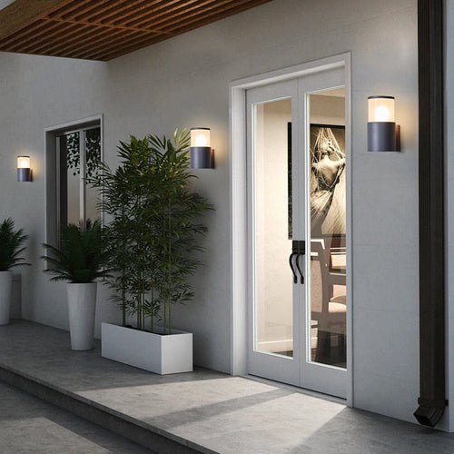 Applique extérieure 110V balcon éclairage mural hôtel paysage lampe terrasses jardins boutique allées porte poteaux étanche applique murale - vue 4 sur 7