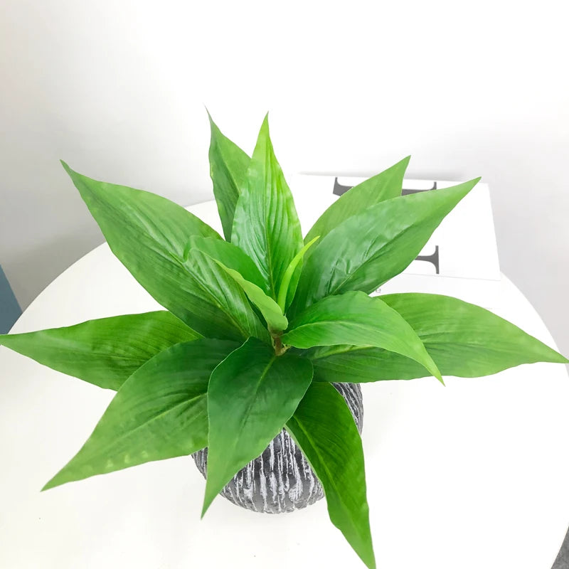 5 fourches de plantes tropicales artificielles pour décoration intérieure - vue 8 sur 9