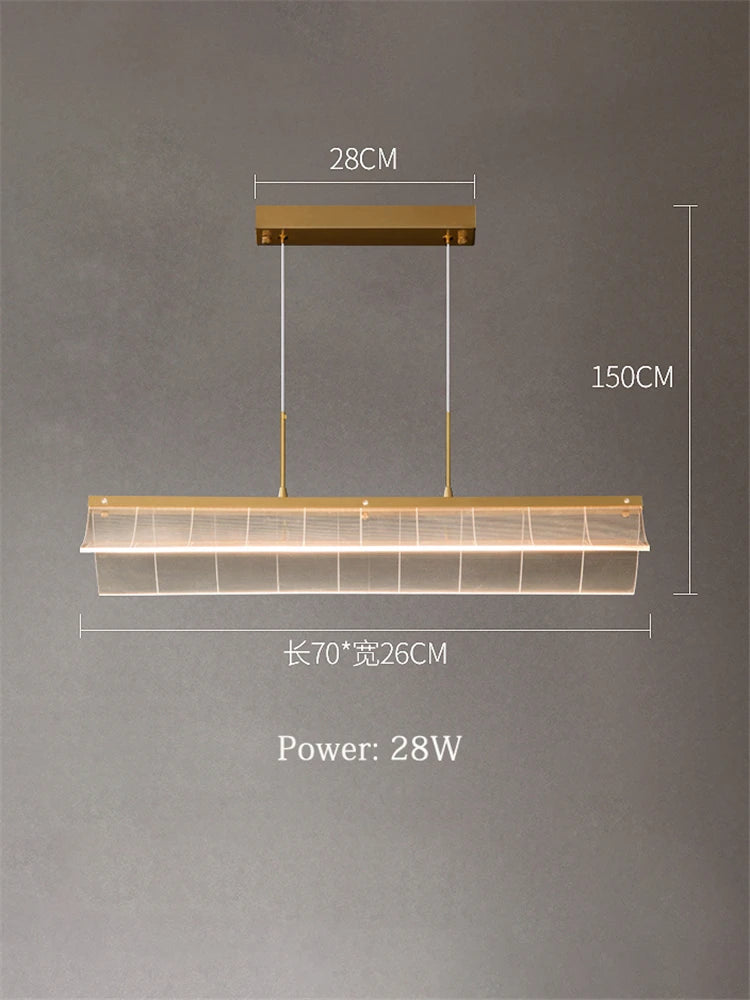 suspension moderne en cuivre pour éclairage intérieur - vue 6 sur 7