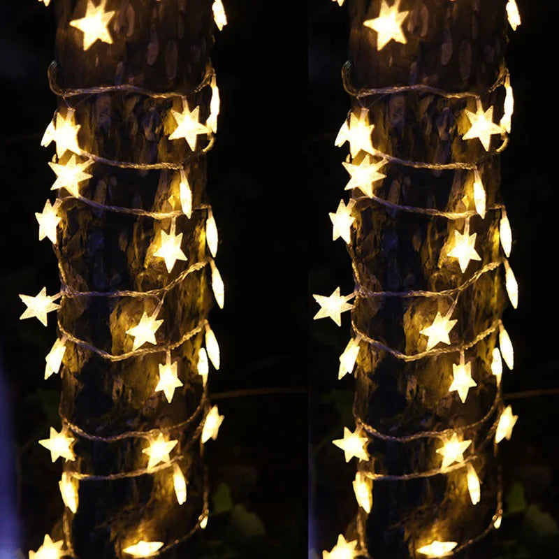 guirlande lumineuse étoile led pour Noël et fêtes - vue 4 sur 9