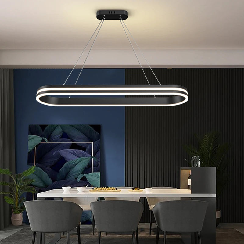 suspension led pour éclairage intérieur moderne et élégant - vue 5 sur 8