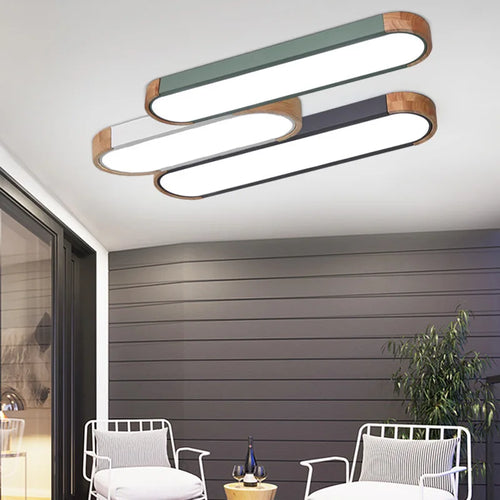 lumière led en bois style industriel pour extérieur nordique - vue 4 sur 15