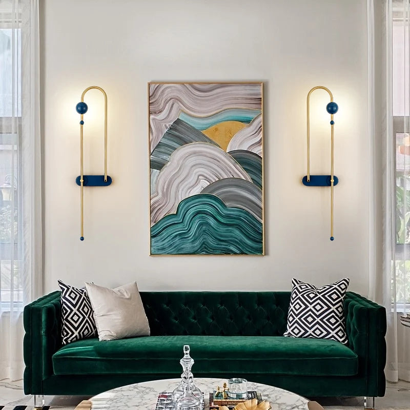 applique murale led en métal pour éclairage nordique moderne - vue 3 sur 10