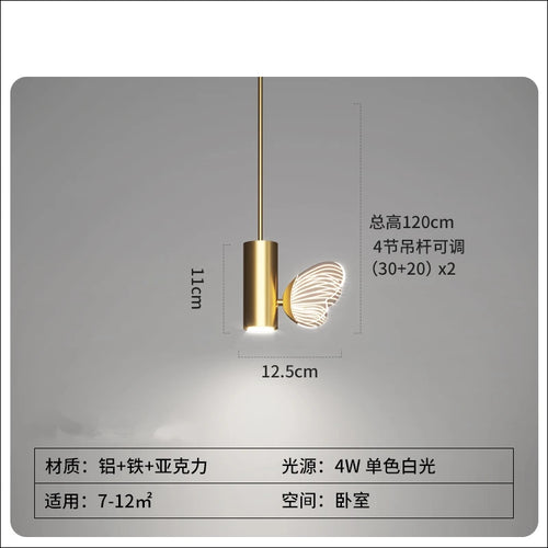 suspension en cristal papillon pour décoration élégante - vue 8 sur 8