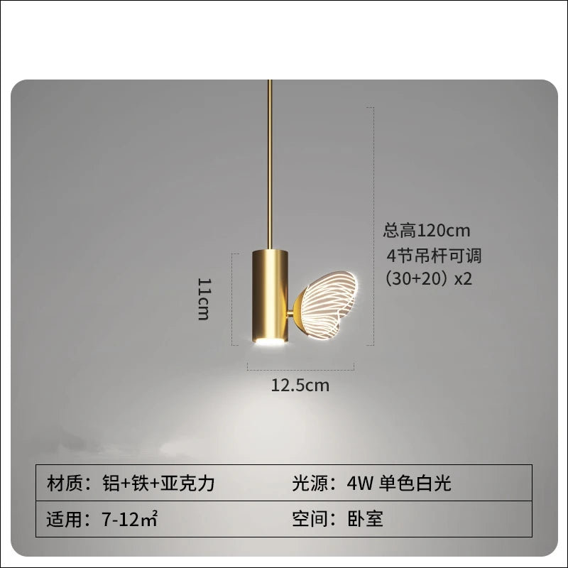 suspension en cristal papillon pour décoration élégante - vue 7 sur 8