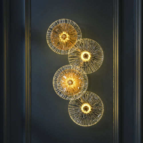applique murale de luxe en verre design moderne personnalisable - vue 3 sur 8