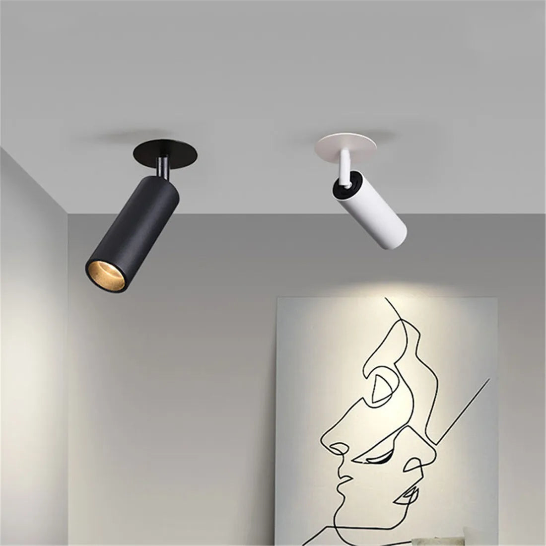 Spot led orientable cylindrique design - vue 2 sur 14