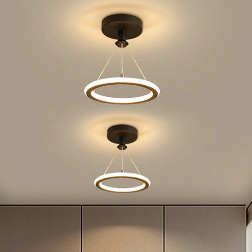 plafonnier moderne à leds design rond pour intérieur élégant - vue 2 sur 8