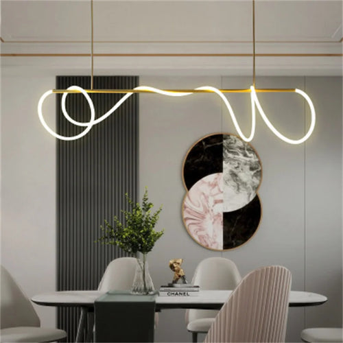 lustre simple note moderne design nordique pour restaurant - vue 7 sur 12