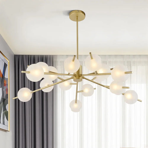 suspension moderne en verre pour décoration intérieure élégante - vue 3 sur 12