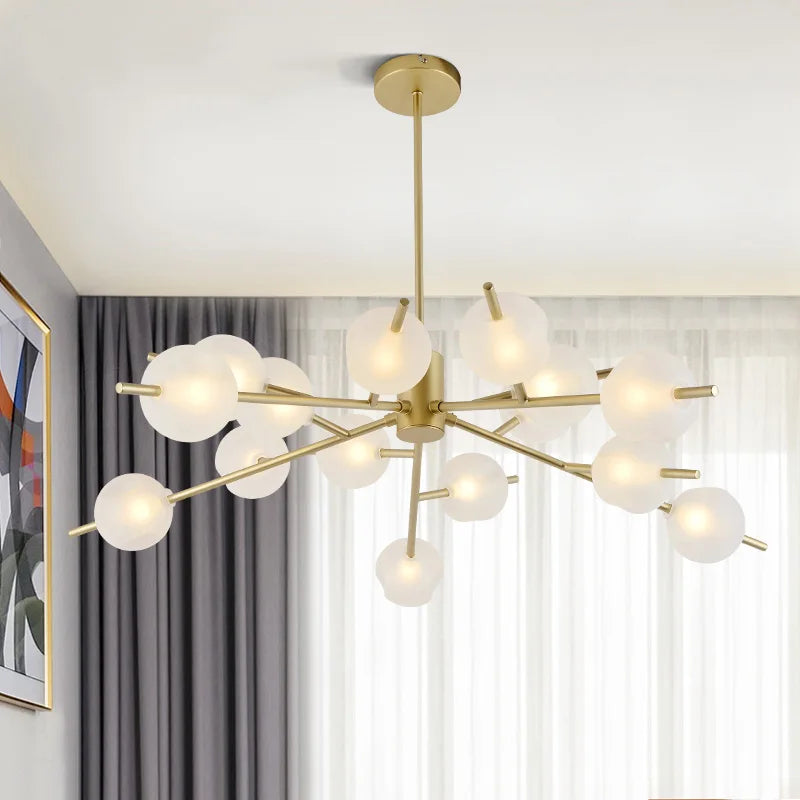 suspension moderne en verre pour décoration intérieure élégante - vue 2 sur 12